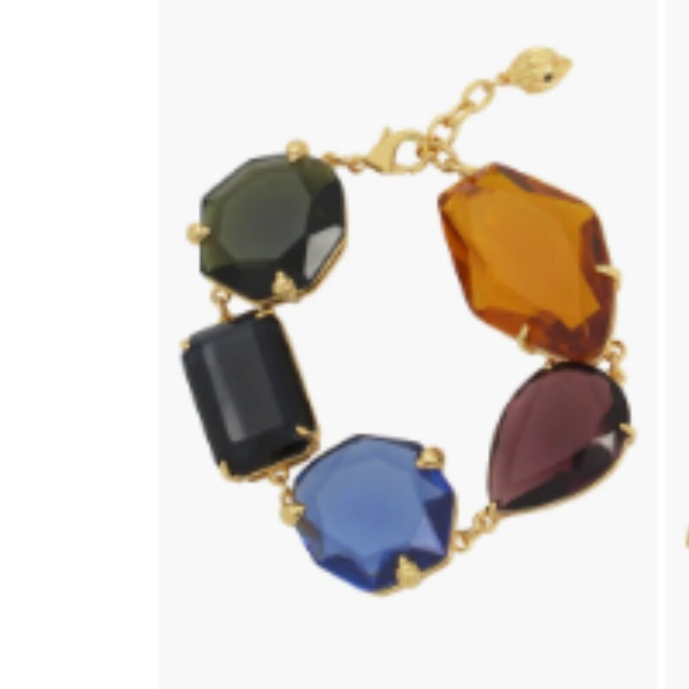 2 Piece KURT GEIGER LONDON Crystal Stone Necklace & Bracelet - Picture 7 of 13
